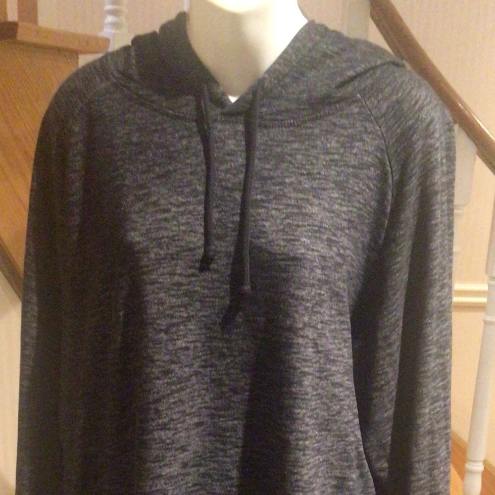 H&M men’s back & grey slip on hoodie with front pockets - Picture 2 of 4